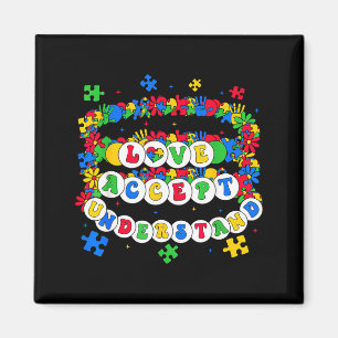 Liefde accepteer begrijp autisme bewustzijn dag pu magneet
