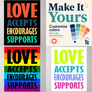 Liefde accepteert veteraan moderne typografie poster