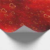 Liefde achtergrond op cadeaupapier (Hoek)