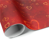 Liefde achtergrond op cadeaupapier (Rol Hoek)