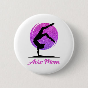 Liefde Acro Yoga, Acro Dans, Acro Danser Moeder Ronde Button 5,7 Cm