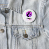 Liefde Acro Yoga, Acro Dans, Acro Danser Moeder Ronde Button 5,7 Cm (In situ)