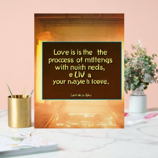 Liefde Acryl Bord (Huwelijk)