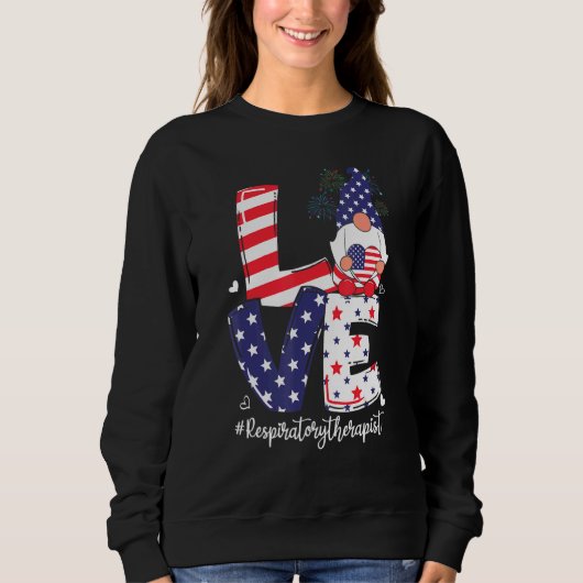 Liefde Ademhalingstherapeut 4 juli Gnome Doc Trui (Voorkant)