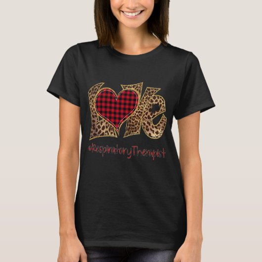 Liefde Ademhalingstherapeut Leopard Mixed Flannel T-shirt (Voorkant)