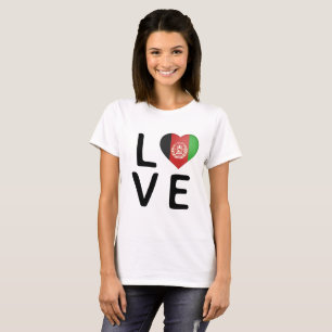 Liefde - Afghaanse vlag T-shirt