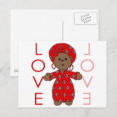 Liefde - Afrikaanse dollar Briefkaart (Voorkant / Achterkant)