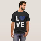 Liefde Alaska staatsvlag T-shirt (Voorkant volledig)