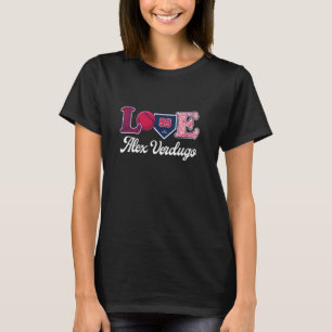 Liefde Alex Verdugo Atlanta Honkbal MLBPA T-shirt