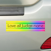 Liefde alle rechters niets bumpersticker (Op auto)