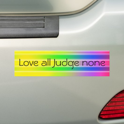 Liefde alle rechters niets bumpersticker (Op auto)