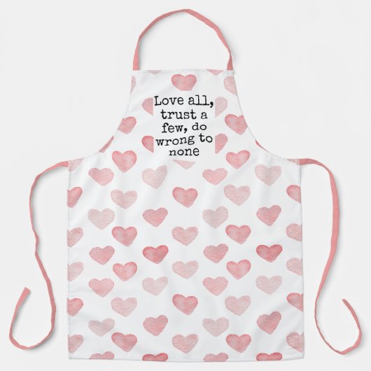 Liefde allemaal, vertrouw op een paar, doe verkeer schort (Voorkant)