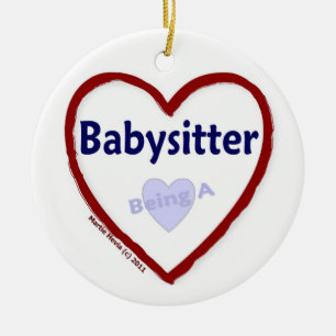 Liefde als Babysitter Keramisch Ornament