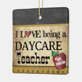 Liefde als dagleraar keramisch ornament (Links)