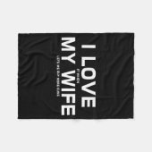 Liefde Als Echtgenote Laat Kopen Meer Sshort Mouwe Fleece Deken (Voorkant (Horizontaal))