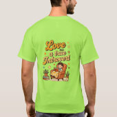 Liefde als een echte introvert ontwerp t-shirt (Achterkant)