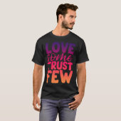 Liefde als een paar vertrouwenweeën t-shirt (Voorkant volledig)