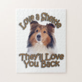 Liefde als een schotel legpuzzel (Verticaal)