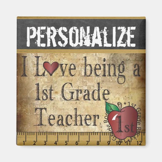 Liefde als eerste leerkracht magneet (Voorkant)