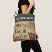 Liefde als Engelse leraar | DIY-naam Tote Bag (Dichtbij)
