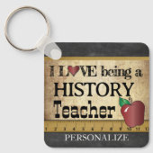 Liefde als geschiedenisleraar sleutelhanger (Voorkant)