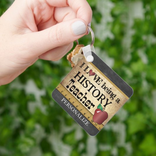 Liefde als geschiedenisleraar sleutelhanger (Hand)