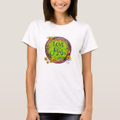 Liefde als Jesus Fun Floral Inspirivity T-shirt (Voorkant)