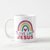 Liefde als Jesus, Geloofsgeïnspireerde koffie Mok (Links)