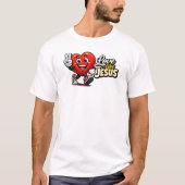 Liefde als JESUS - Hart - Christelijk T-shirt (Voorkant)