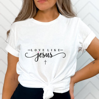 Liefde als Jesus-Inspirerend Christelijk-Faith-Bas T-shirt