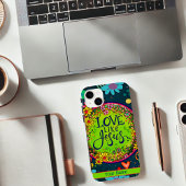 Liefde als Jezus Bloemen gepersonaliseerde leuke w Case-Mate iPhone Case