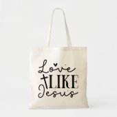 Liefde als Jezus Christelijk Faith Graphic Tote Bag (Voorkant)