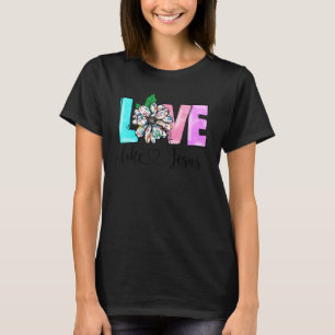 Liefde als Jezus Christelijk geloof Bijbelgod Pray T-shirt