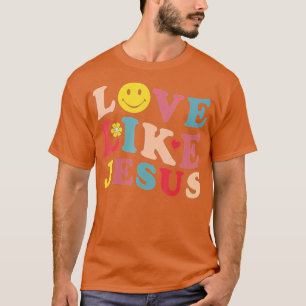 Liefde als Jezus Christelijk glimlach gezicht (1) T-shirt