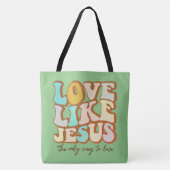 Liefde als Jezus Christelijk Tote Bag (Voorkant)