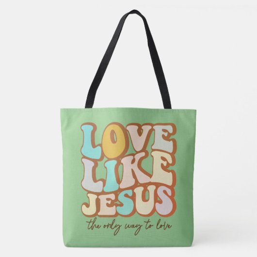 Liefde als Jezus Christelijk Tote Bag (Voorkant)