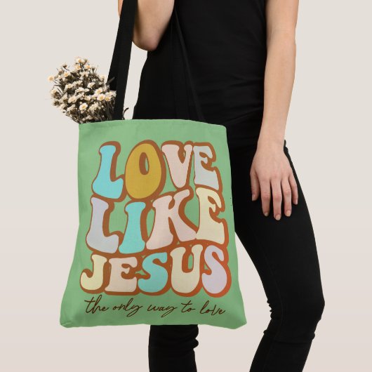 Liefde als Jezus Christelijk Tote Bag (Dichtbij)