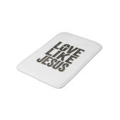 Liefde als Jezus Christelijk Typografie Ontwerp_1 Badmat (Gekanteld)