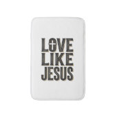 Liefde als Jezus Christelijk Typografie Ontwerp_1 Badmat (Voorkant Verticaal)