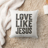 Liefde als Jezus Christelijk Typografie Ontwerp_1 Kussen (Deken)
