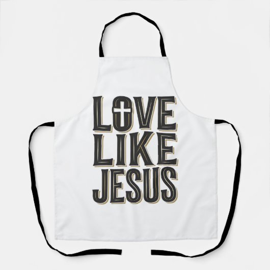 Liefde als Jezus Christelijk Typografie Ontwerp_1 Schort (Voorkant)