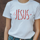 Liefde als Jezus Christelijk Valentijnsshirt T-shirt