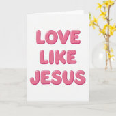 Liefde Als Jezus Christelijke Kaart (Gele Bloem)