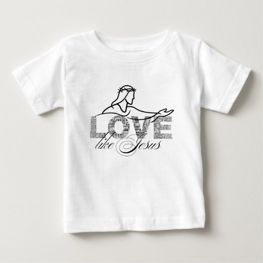 Liefde Als Jezus Christelijke Typografie Ontwerp (Voorkant)