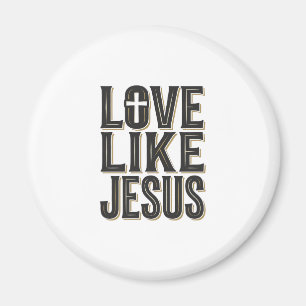 Liefde als Jezus Christelijke Typografie Ontwerp_1 Magneet