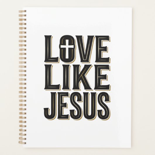 Liefde Als Jezus Christelijke Typografie Ontwerp_1 Planner (Voorkant)
