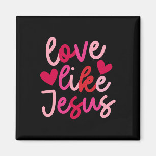 Liefde als Jezus Coquette Hart Kruis Christelijke Magneet