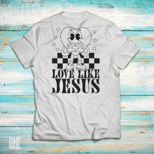 Liefde als Jezus Cute Heart Hart Maken Met Handen T-shirt