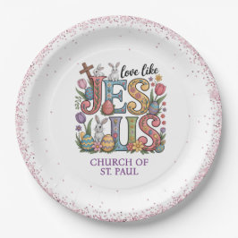 Liefde als Jezus Eerste Paasdag Papieren Bordje
