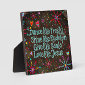 Liefde als Jezus Festive Fotoplaat (Voorkant)